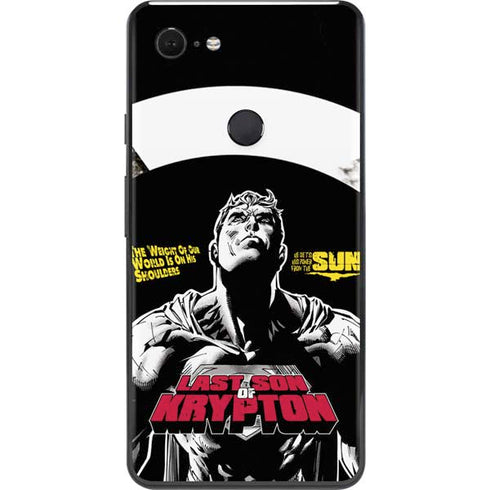 DC Comics Superman Last Son of Krypton Google Pixel 3 XL Skin